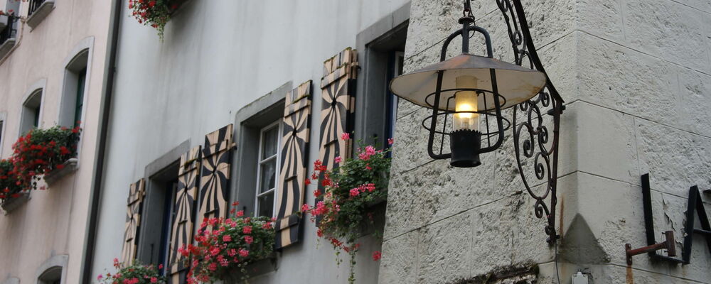 Aarau – Altstadt mit Laterne
